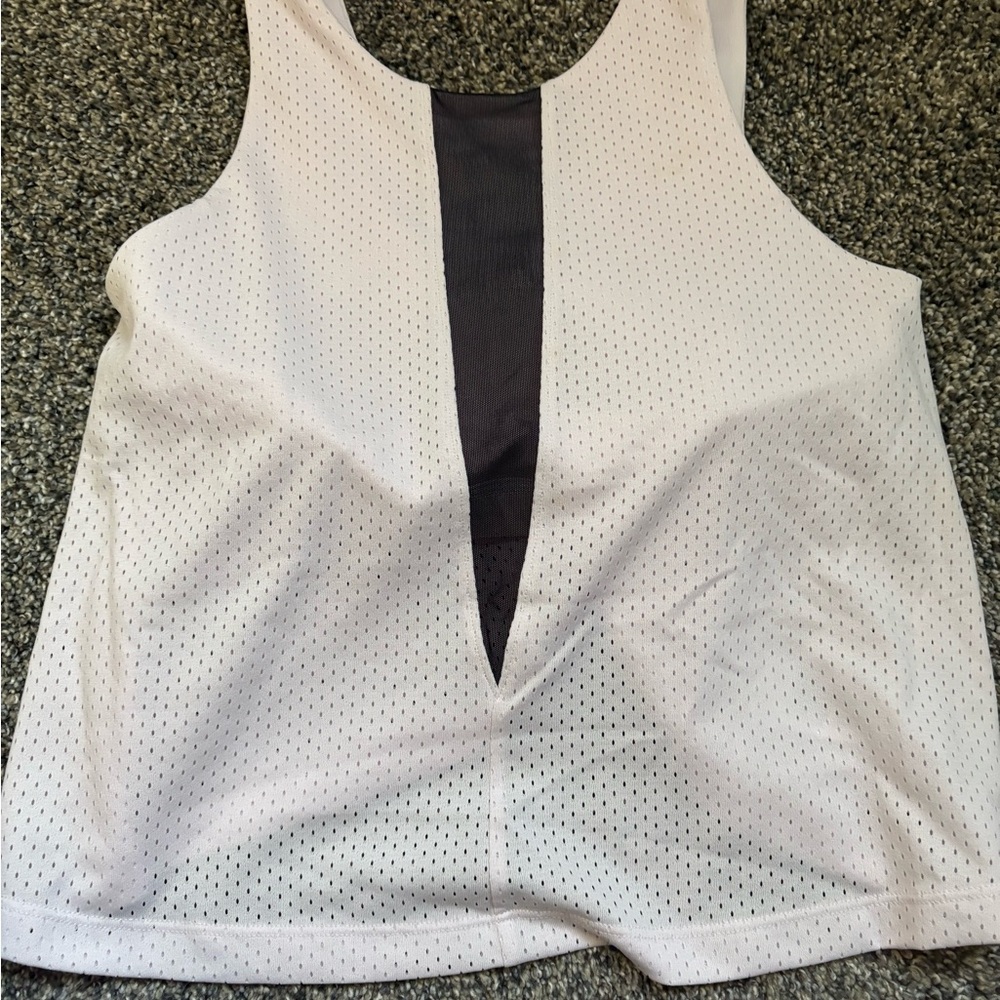 The North Face Mesh Tank Top Pink with Dark Gray Center Panel